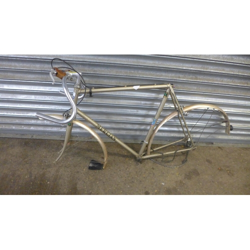 5087 - A vintage Mercian Classic 531st steel tube road bike frame with Mercian 531 fork blades