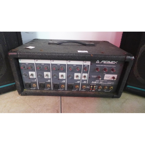 5093 - A Peavey MP-5 plus powered mixer amp and a pair of Peavey Hi-Sys 6XT PA speakers