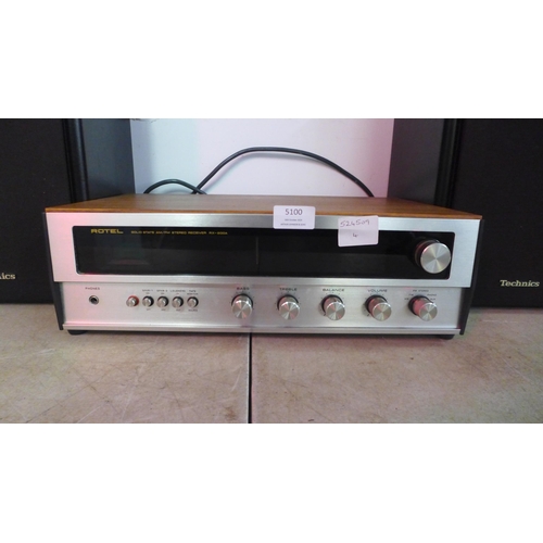 5100 - A Rotel RX-200A solid state stereo receiver and a pair of Technics SB-C250 speakers