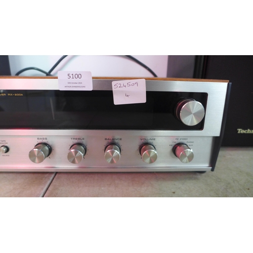 5100 - A Rotel RX-200A solid state stereo receiver and a pair of Technics SB-C250 speakers