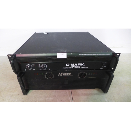 5101 - An Inter M M2000 power amp and a C Mark MR2350 professional power amp