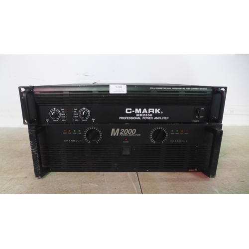 5101 - An Inter M M2000 power amp and a C Mark MR2350 professional power amp