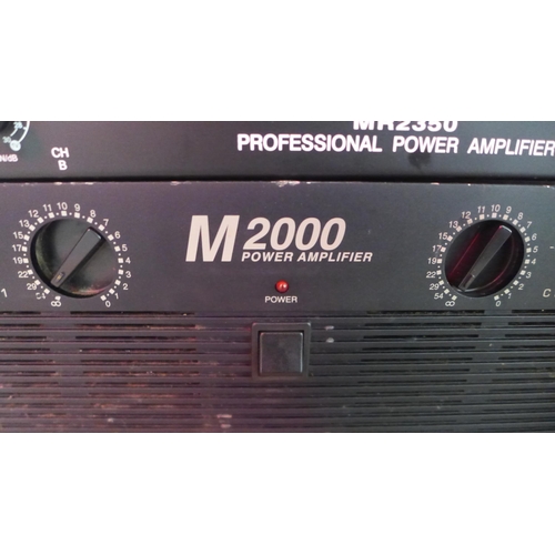 5101 - An Inter M M2000 power amp and a C Mark MR2350 professional power amp