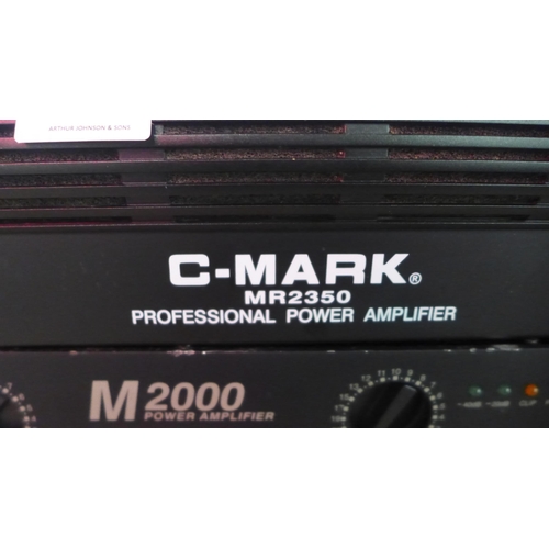 5101 - An Inter M M2000 power amp and a C Mark MR2350 professional power amp