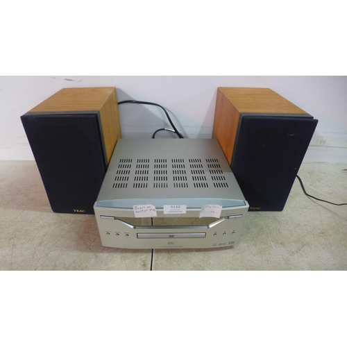 5112 - A Teac DV-L800 DVD player and a pair of Teac LS-100U speakers