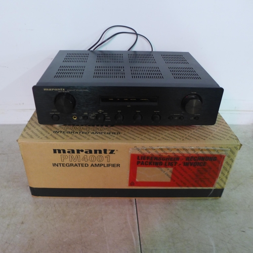 5114 - A Marantz PM4001 amplifier with remote - in original box