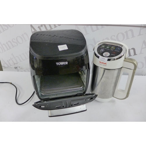 5224 - A Tower Grill air fryer and a Tefal Easy Soup Maker