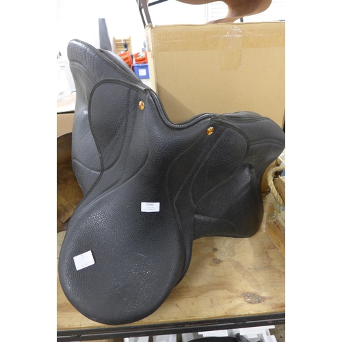 5245 - 2 leather horse riding saddles