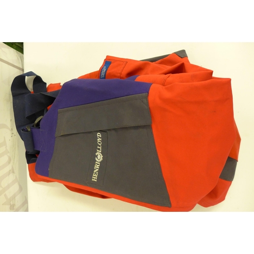 5273 - A pair of Henry Lloyd sailing trousers, a Helly Hanson waterproof jacket and a Crew Saver 150N life ... 