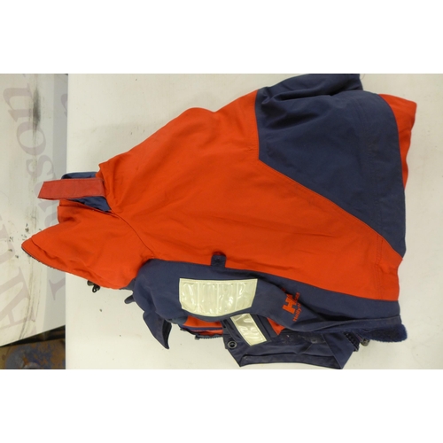 5273 - A pair of Henry Lloyd sailing trousers, a Helly Hanson waterproof jacket and a Crew Saver 150N life ... 