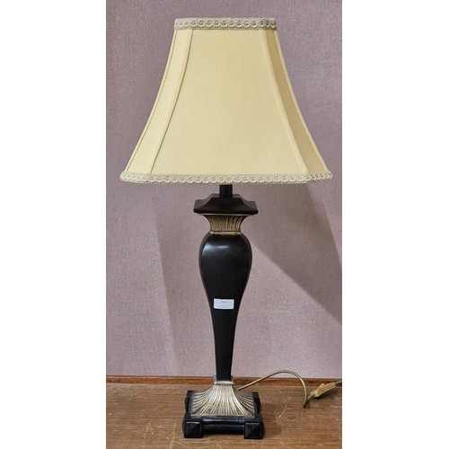 283 - A French style ebonised table lamp