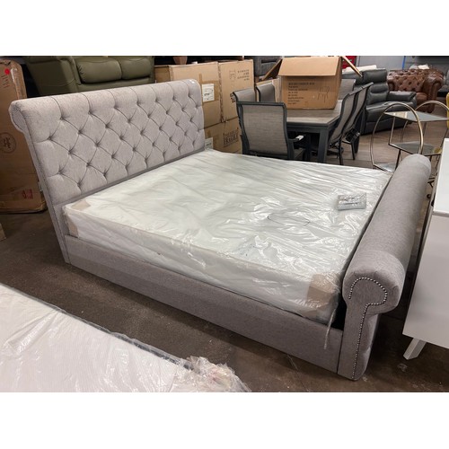 3123 - A button back super king bedframe