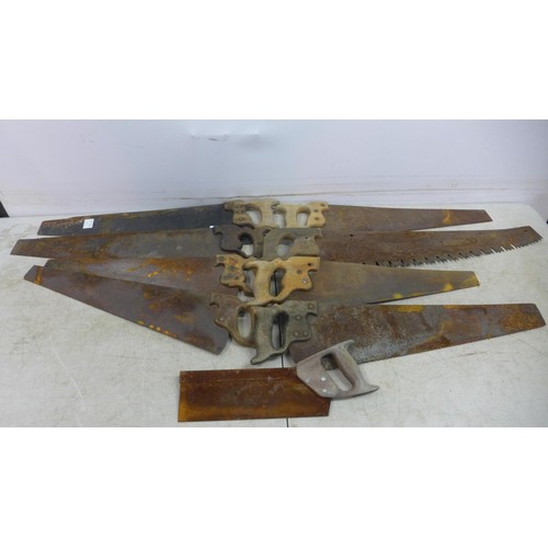 5013 - A large quantity of  various saws