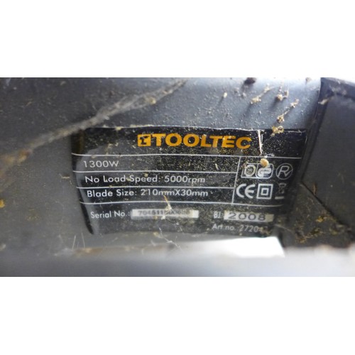 5014 - A Tooltec 1300W compound mitre saw - 5000rpm, 510x30mm blade