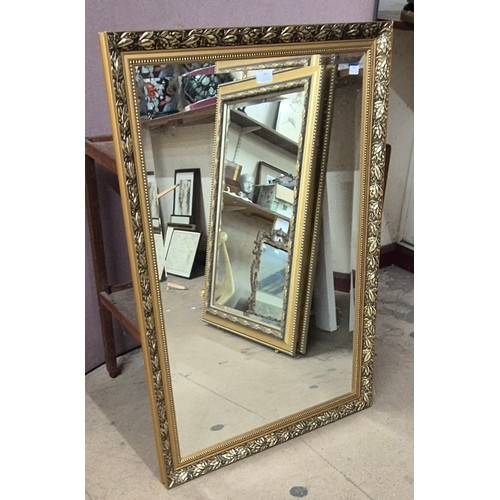 301 - A French style gilt framed mirror