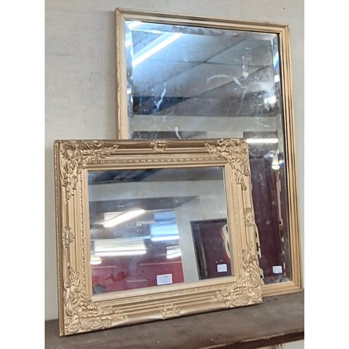 306 - Two French style gilt framed mirrors