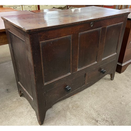 104 - A George III oak mule chest