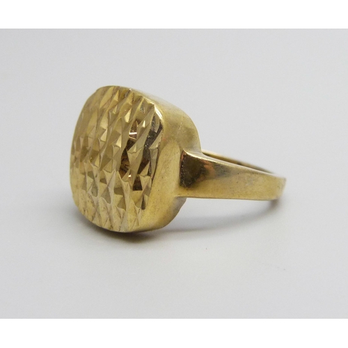 1020 - A silver gilt Gemporia designer ring, L