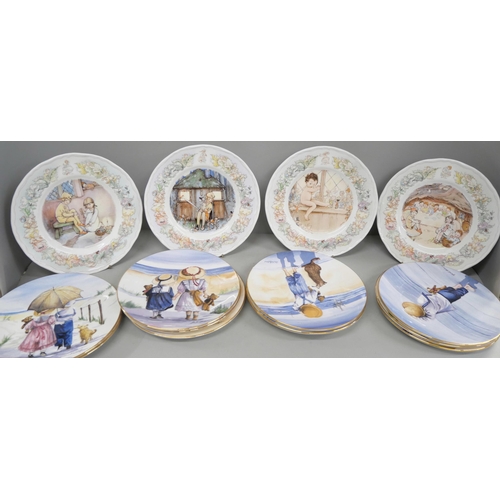 1053 - Royal Worcester collectors plates, four Peter Pan, twelve One Glorious Summer **PLEASE NOTE THIS LOT... 