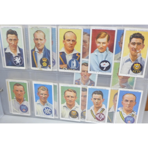 678 - Sporting Cigarette Card Sets, various sets to include Cricketers 1934, Cricketers 1938 x 2, Crickete... 