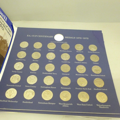 691 - Football; three FA Cup Centenary coin sets