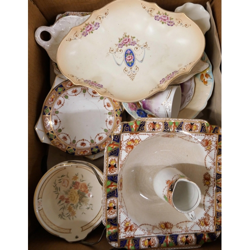 1076 - A collection of earthenware and china including dinner plates, side plates, bowls, vases, etc. **PLE... 