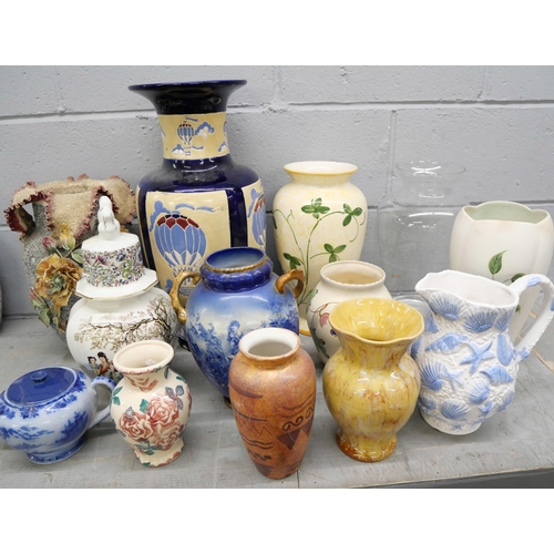 1080 - A collection of vases and jugs **PLEASE NOTE THIS LOT IS NOT ELIGIBLE FOR IN-HOUSE POSTING AND PACKI... 