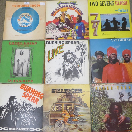 702 - A collection of early Reggae LP records (10)