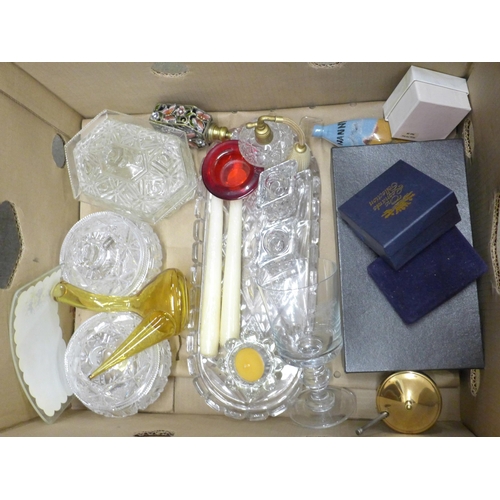 1093 - A large collection of glassware including cake stands, fruit bowls, candle holders, vases, etc. **PL... 