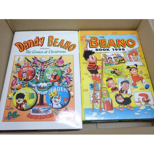 1097 - A collection of Beano annuals, 1972, 1980, 1983, 1986 to 1996 and 1998, also eighteen Dandy annuals,... 