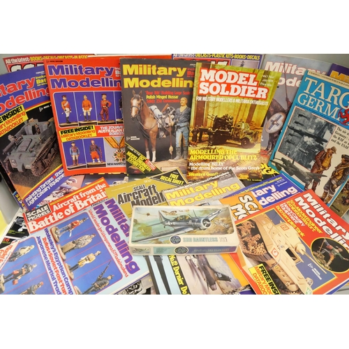 744 - A box of 1980s Tamiya and modelling magazines