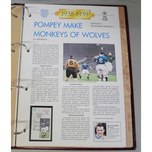 762 - Football; stamps, Brian Clough's Book of Football, Stuart Pearce tribute, etc.