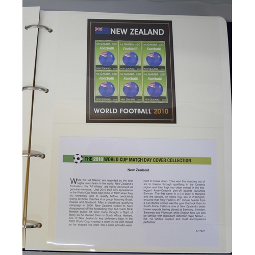 785 - Stamps - Match day cover collection for the 2010 football World Cup in two albums