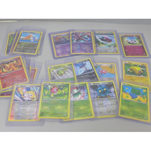 633 - 23 vintage Holographic Pokémon cards from Ancient Origins, XY Roaring Skies and XY Breakthrough, all... 