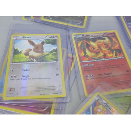 633 - 23 vintage Holographic Pokémon cards from Ancient Origins, XY Roaring Skies and XY Breakthrough, all... 