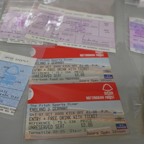 647 - Football; a collection of ticket stubs