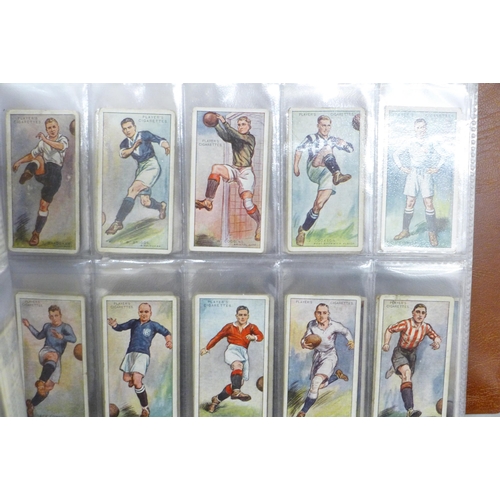 665 - Football cigarette cards sets, various sets to include Association Footballers 1938 by Churchman x 2... 