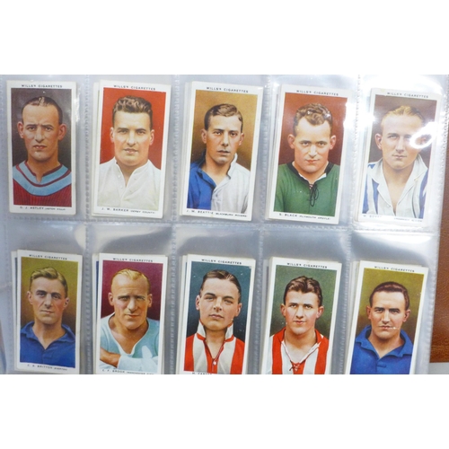 665 - Football cigarette cards sets, various sets to include Association Footballers 1938 by Churchman x 2... 