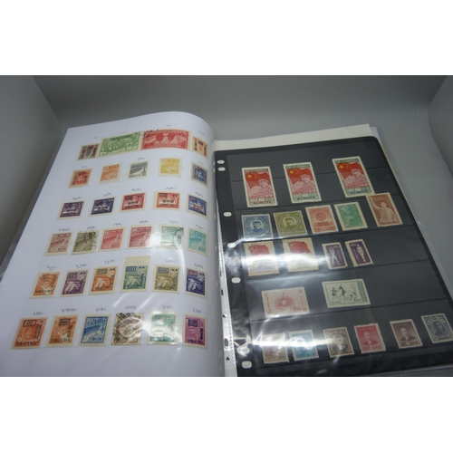 845 - Stamps; China stamps, coiled dragons to early 1960s