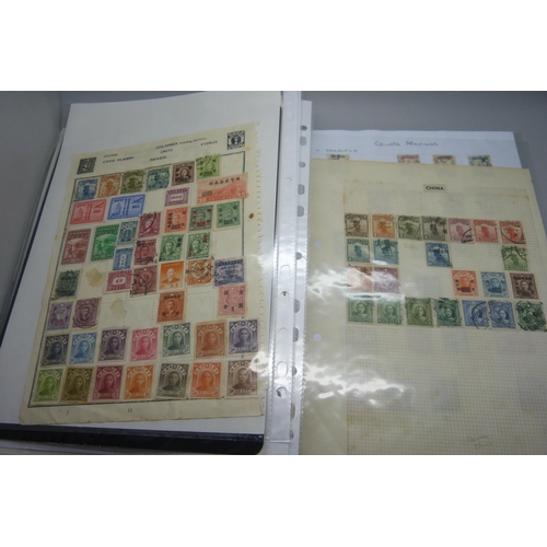 845 - Stamps; China stamps, coiled dragons to early 1960s