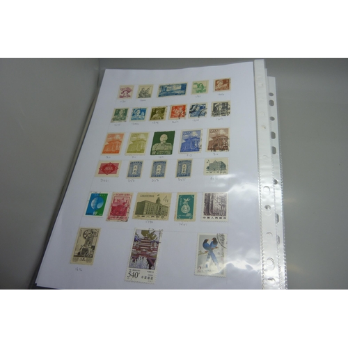 845 - Stamps; China stamps, coiled dragons to early 1960s