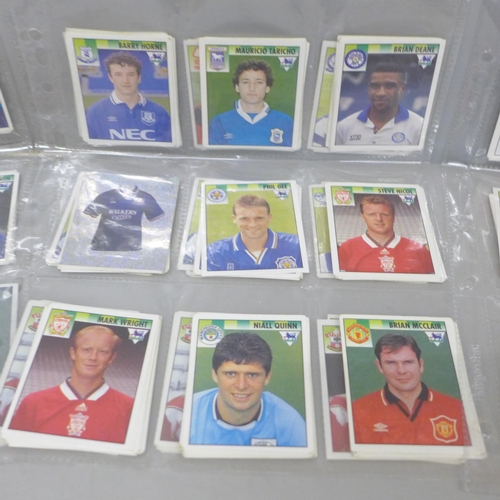 668 - Football stickers issued by Merlin from their 1995 Premier League set, 450 in total - duplication, m... 