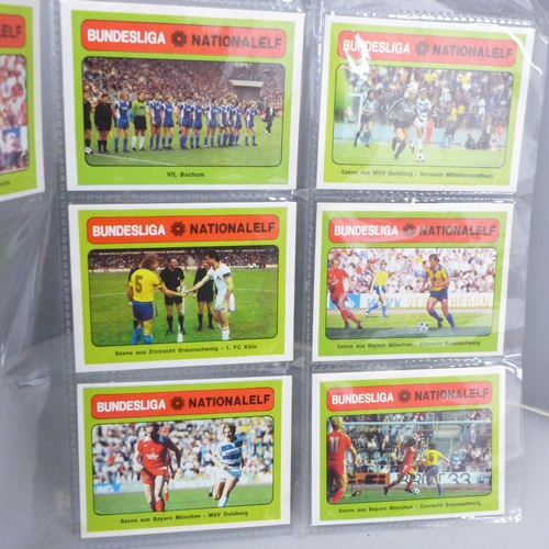 672 - Football Trading Cards, issues by Americana Munchen from their 1970 set, 70 in total, excellent cond... 