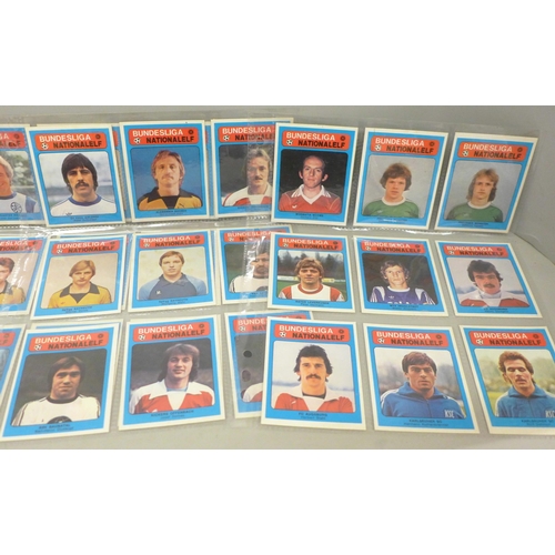 672 - Football Trading Cards, issues by Americana Munchen from their 1970 set, 70 in total, excellent cond... 