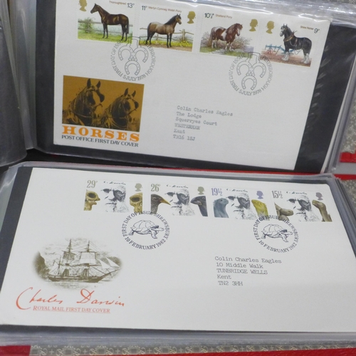 674 - Two albums of stamp first day covers