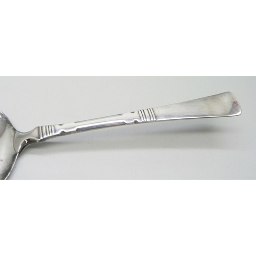 867 - A Scandinavian 830 silver server by Mikala Naur, Copenhagen, 830S, 46g, 204mm