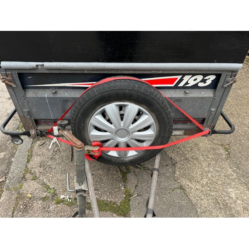 5336 - An Erde 193 metal framed trailer (code for lock 4585)