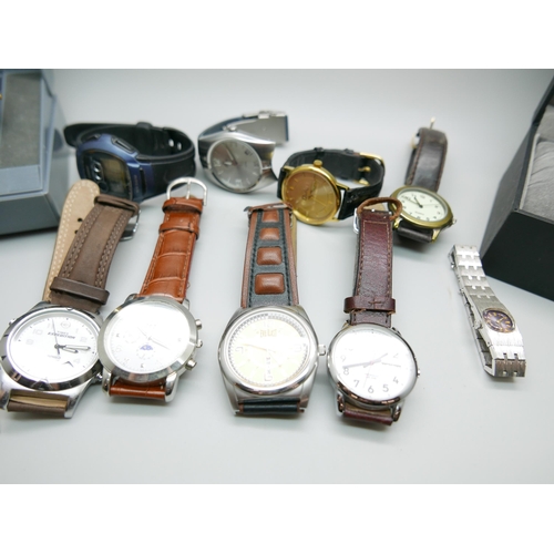 905 - Lady's and gentleman's wristwatches including Timex, Adidas, Casio, Everlast