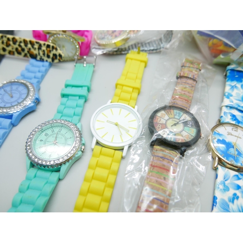 906 - Twenty-one unused fashion watches