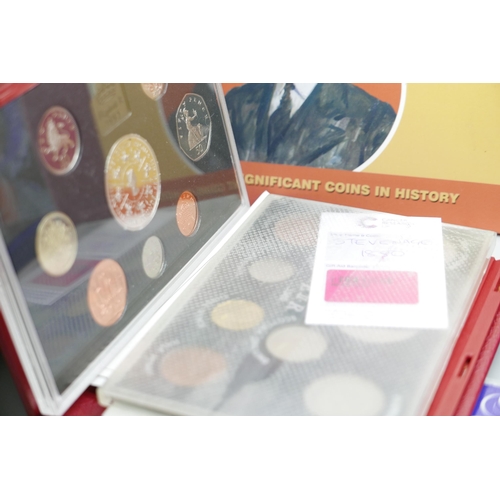 926 - A collection of coin sets including UK 1991 and 1992, Queen Elizabeth The Queen Mother, 1993 UK proo... 